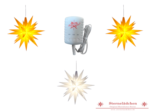 Sterne-Set A1e gelb/weiß/gelb